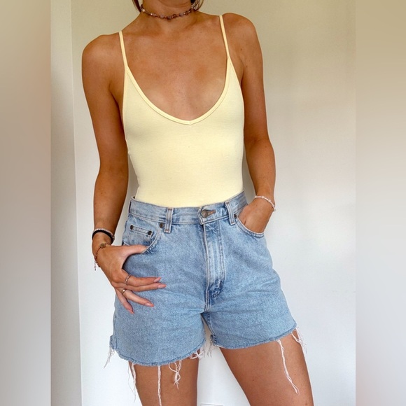 Aritzia Annie butter yellow  Bodysuit Size XXS - Picture 2 of 3